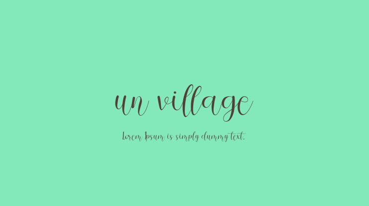 un village Font