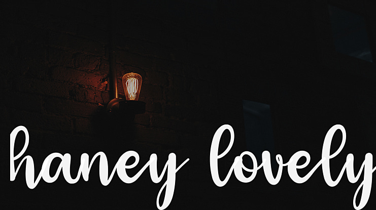 haney lovely Font