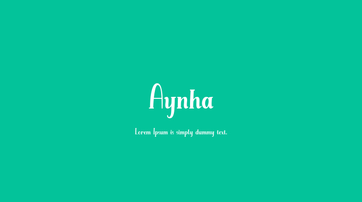 Aynha Font