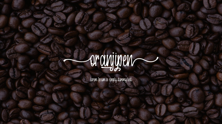 Oranjipen Font