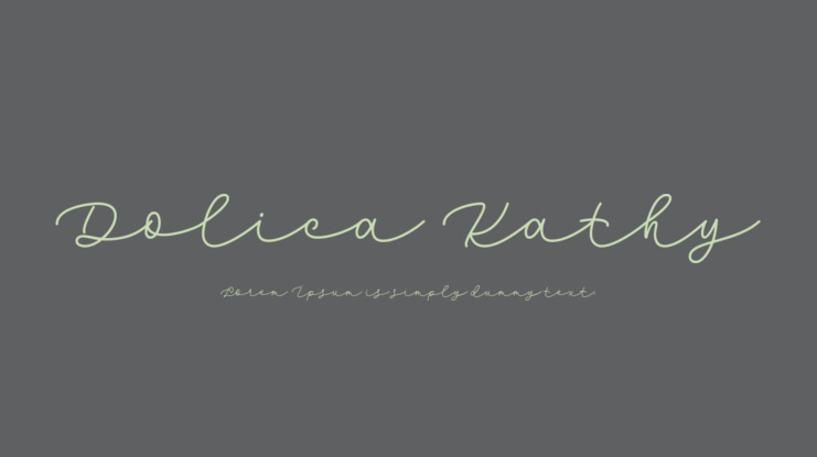 Dolica Kathy Font