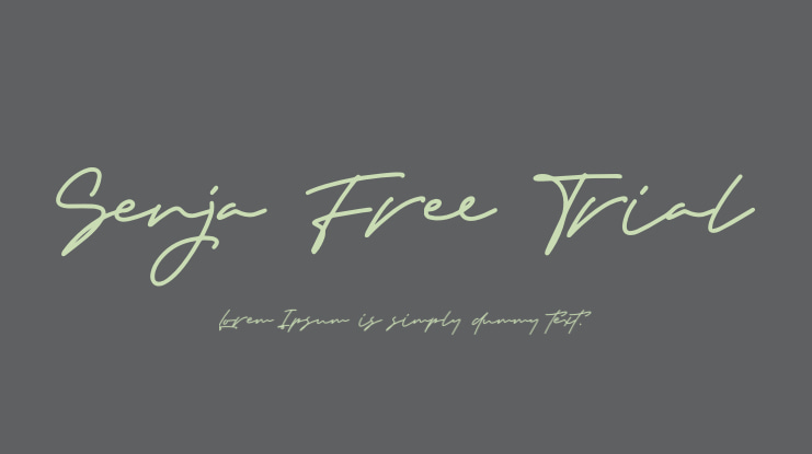 Senja Free Trial Font