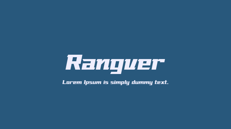 Rangver Font