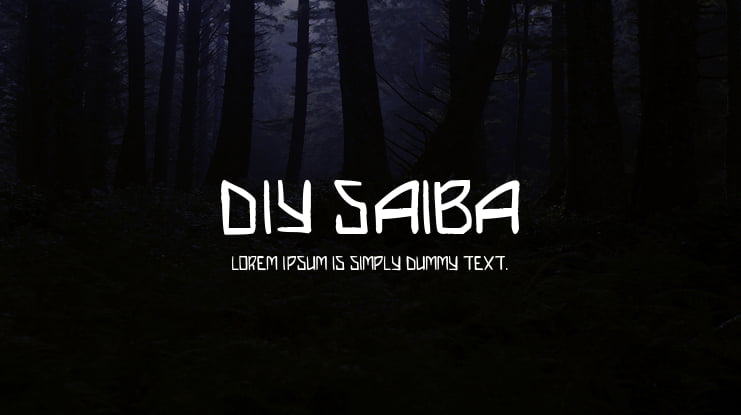 DIY Saiba Font Family