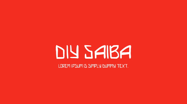 DIY Saiba Font Family