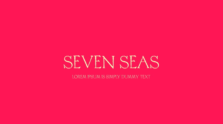 SEVEN SEAS Font