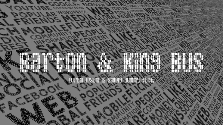 Barton & King Bus Font Family