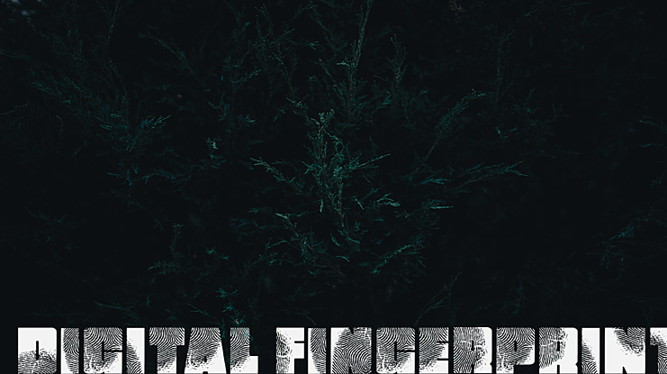 DigItAl FingerpRINT Font