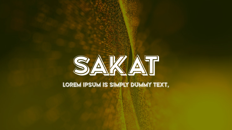 Sakat Font Family