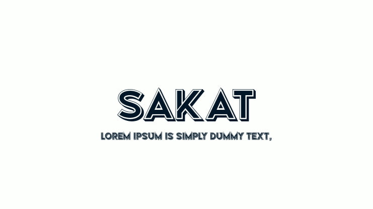 Sakat Font Family