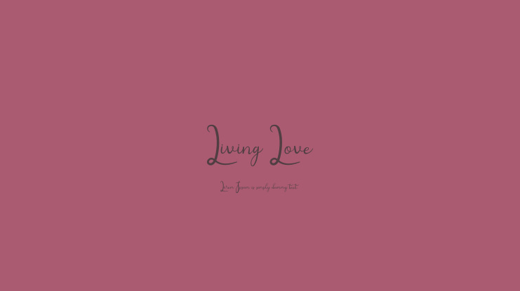 Living Love Font