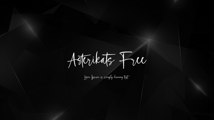 Asterikats Free Font