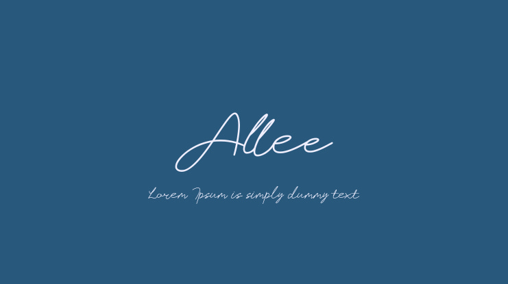 Allee Font