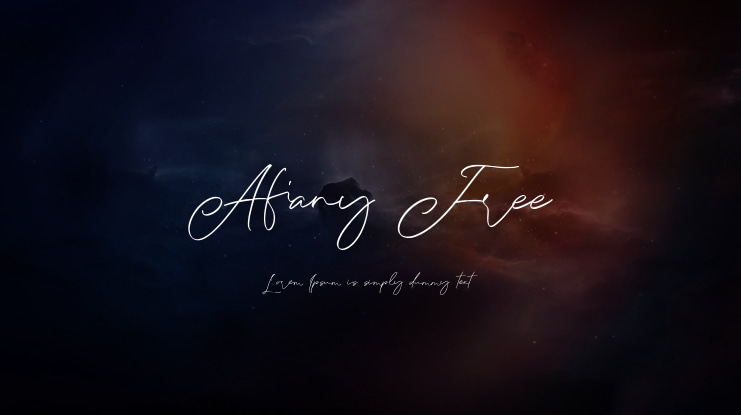 Afiany Free Font