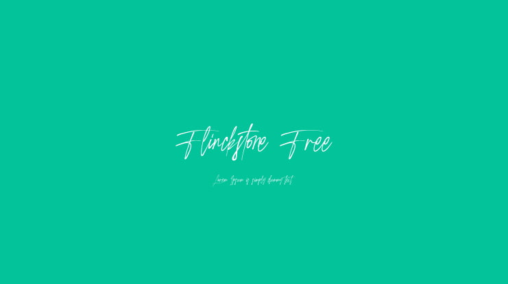 Flinckstone Free Font