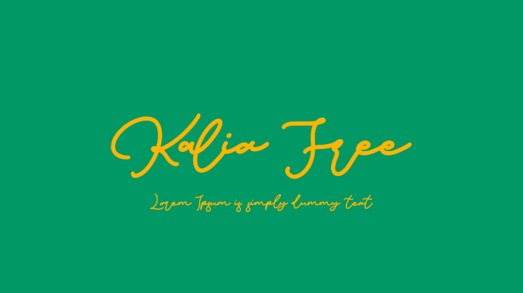 Kalia Free Font