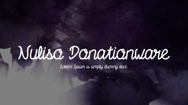 Nuliso Donationware Font Family