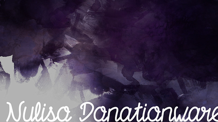 Nuliso Donationware Font Family