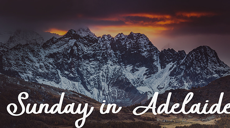 Sunday in Adelaide Font