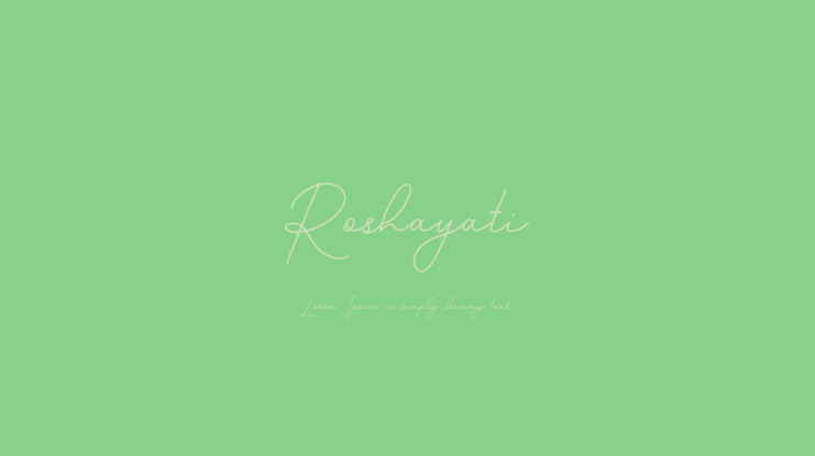 Roshayati Font