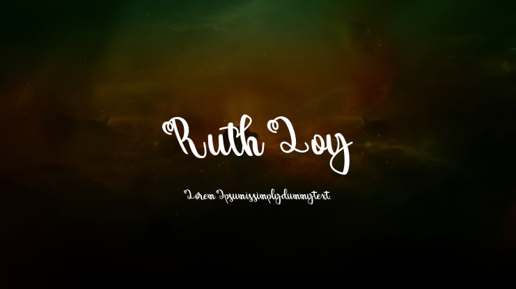 Ruth Loy Font