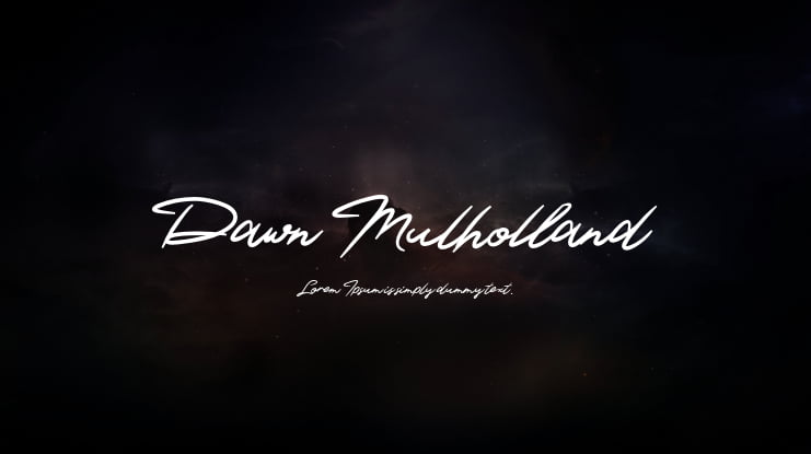 Dawn Mulholland Font