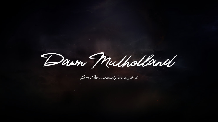 Dawn Mulholland Font