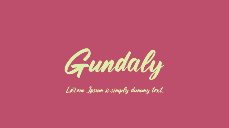 Gundaly Font