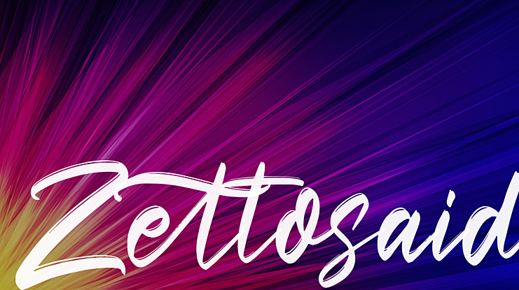 Zettosaid Font