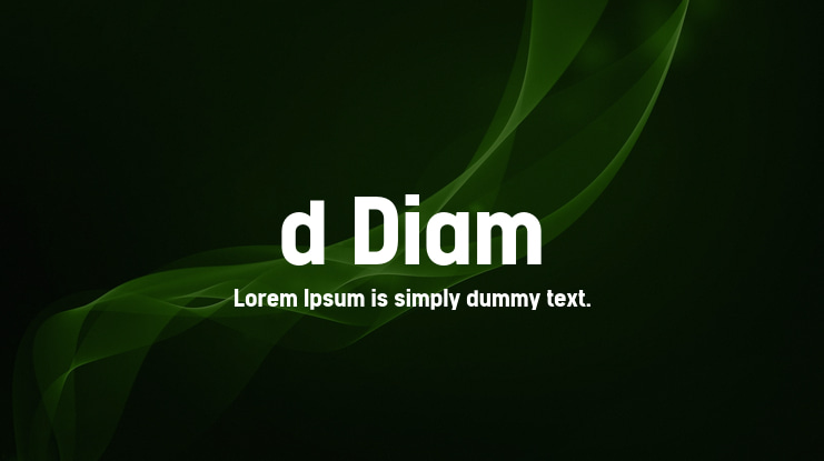 d Diam Font