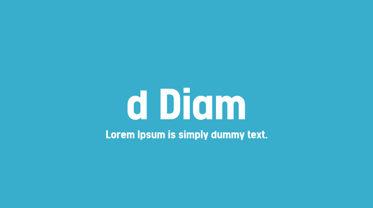 d Diam Font