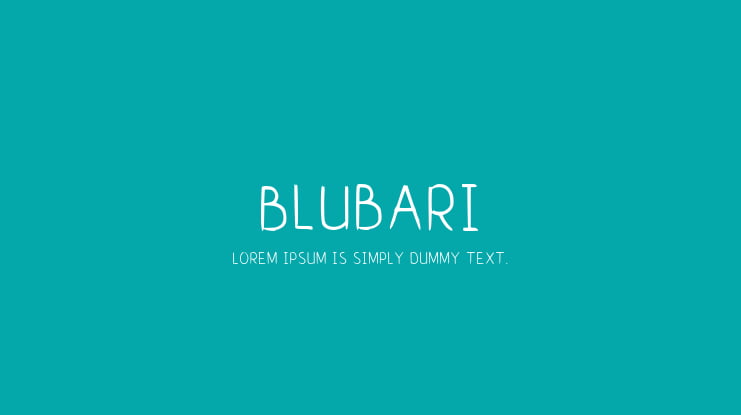 Blubari Font