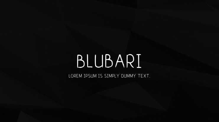 Blubari Font