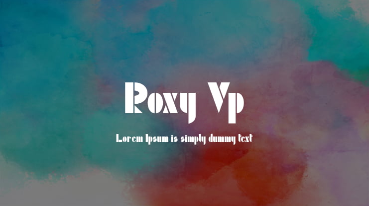 Roxy Vp Font