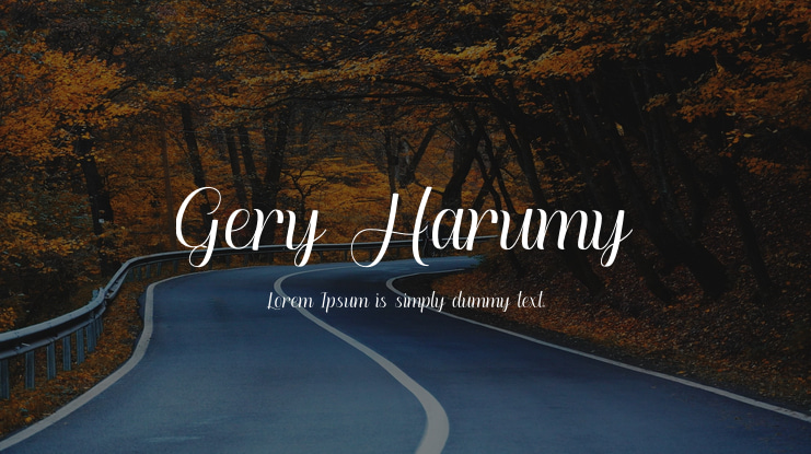 Gery Harumy Font