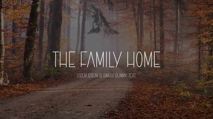 The Family Home Font