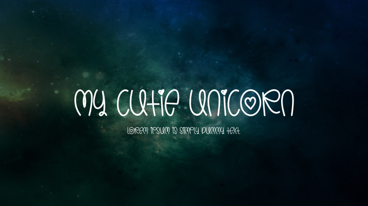 My Cutie Unicorn Font
