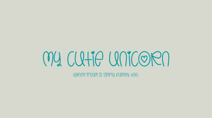 My Cutie Unicorn Font