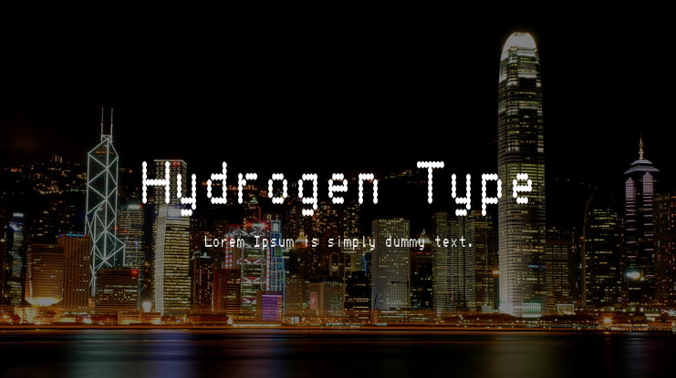 Hydrogen Type Font