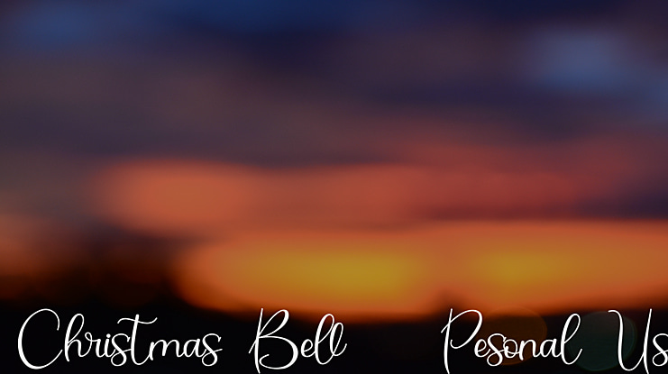 Christmas Bell - Pesonal Use Font