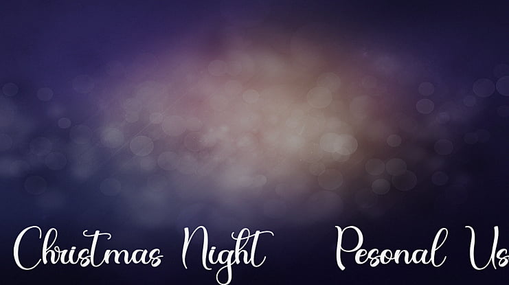 Christmas Night - Pesonal Use Font