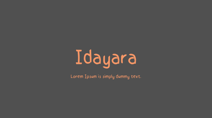 Idayara Font