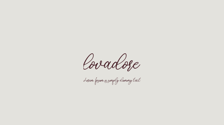 lovadore Font
