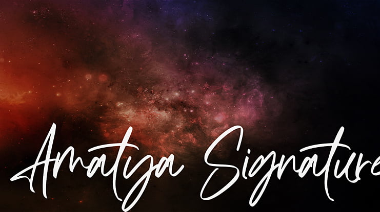 Amatya Signature Font