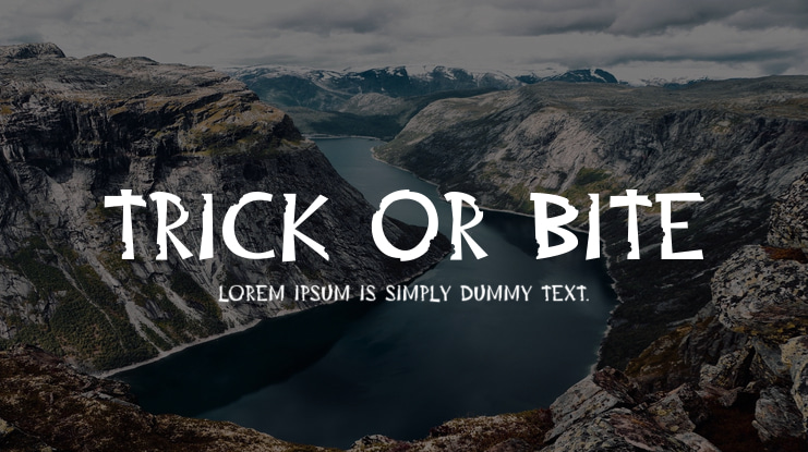 Trick or Bite Font