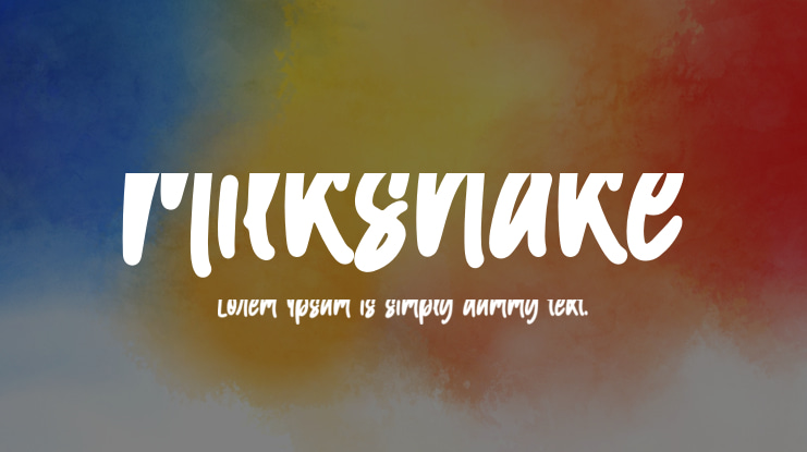 Milkshake Font