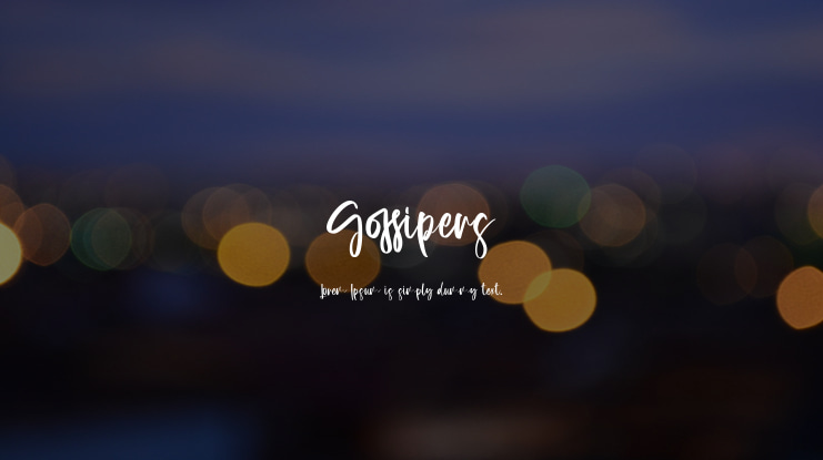 Gossipers Font