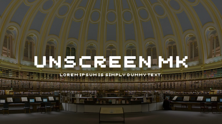 Unscreen MK Font