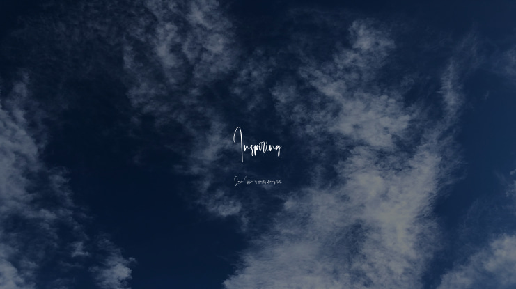 Inspiring Font