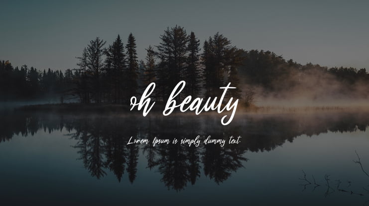 oh beauty Font